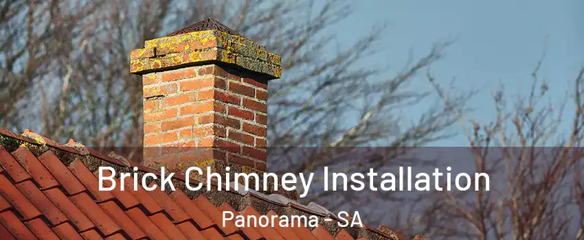 Brick Chimney Installation Panorama - SA