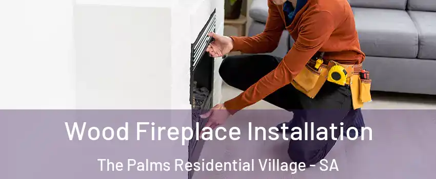 Wood Fireplace Installation The Palms Residential Village - SA